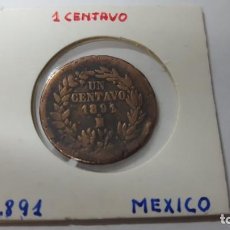 Monnaies anciennes d'Amérique: MONEDA 1 CENTAVO MEXICO AÑO 1891 SIGLO XIX. Lote 184551115