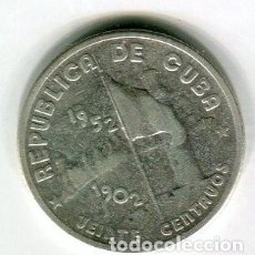 Monedas antiguas de América: CUBA 20 CENTAVOS - PLATA - AÑO 1952 (1). Lote 184727970