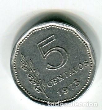Monedas antiguas de Am&eacute;rica: ARGENTINA 5 CENTAVOS A&Ntilde;O 1973 - Foto 2