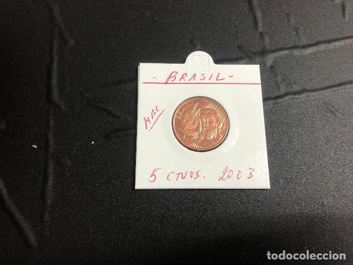 Monedas antiguas de Am&eacute;rica: BRASIL 5 CENTAVOS 2003 MBC KM648 - Foto 1