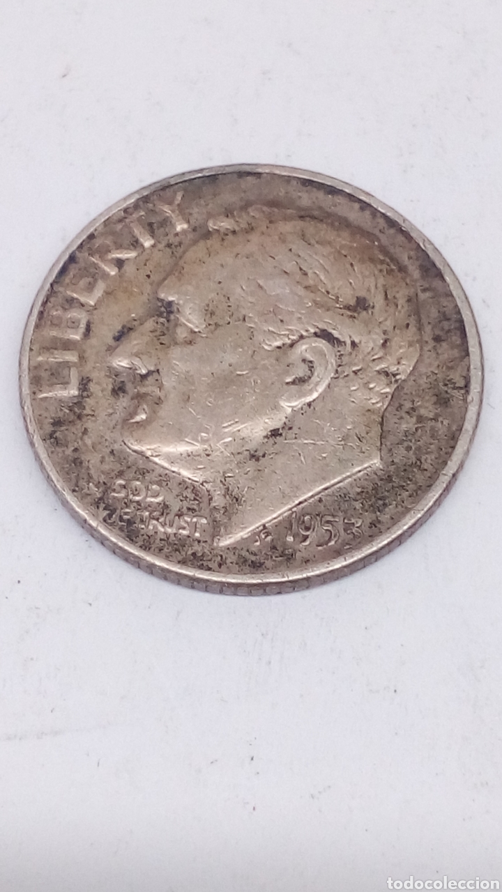 Monedas antiguas de Am&eacute;rica: Moneda de plata One Diner - Foto 2