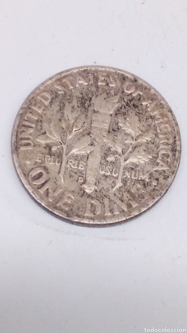 Monedas antiguas de Am&eacute;rica: Moneda de plata One Diner - Foto 1