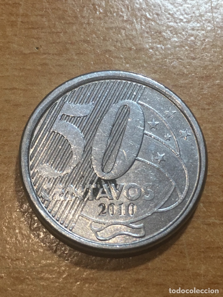 Monedas antiguas de Am&eacute;rica: Brazil 50 centavos 2010 - Foto 1