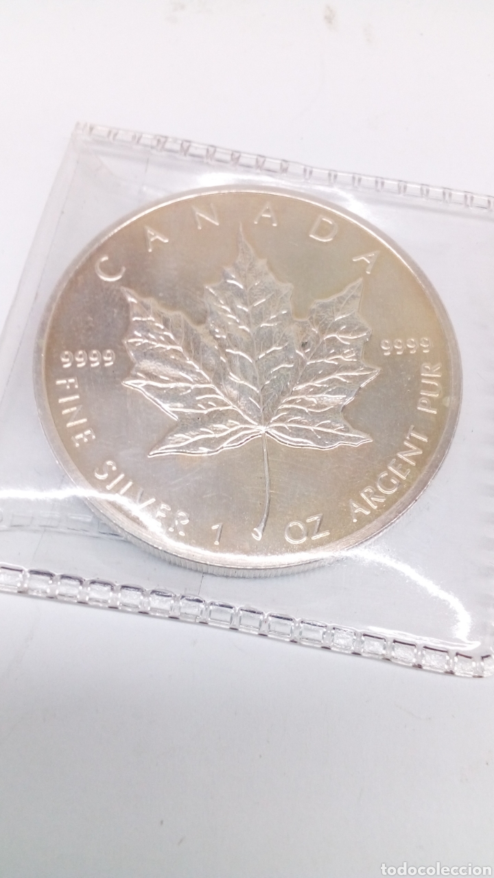 Monedas antiguas de Am&eacute;rica: Moneda Canada de plata 1989 - Foto 2