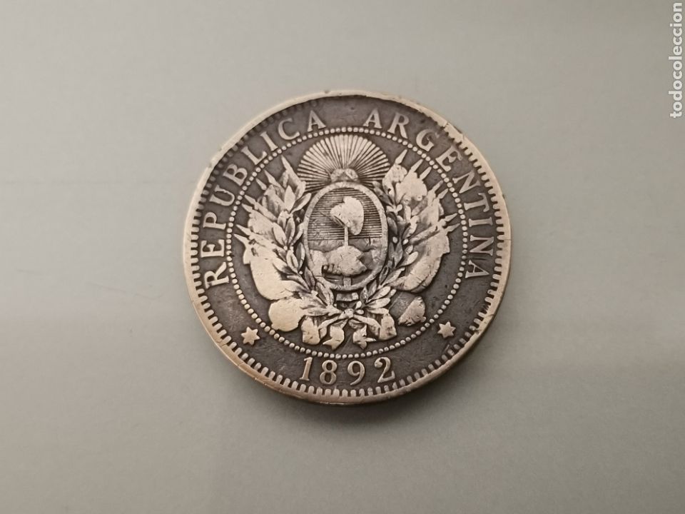 Monedas antiguas de Am&eacute;rica: MONEDA 2 CENTAVOS 1892 ARGENTINA - Foto 1