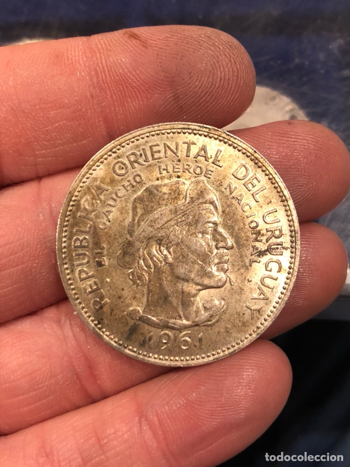 Monedas antiguas de Am&eacute;rica: Uruguay 10 pesos 1961 - Foto 1