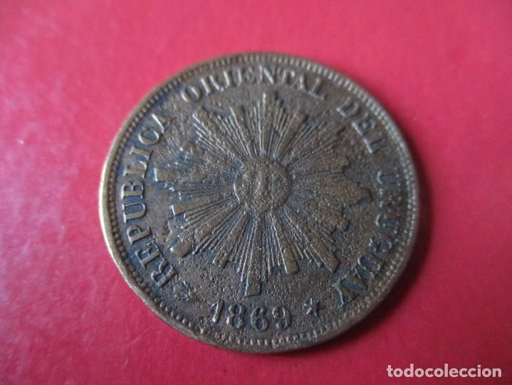 Monedas antiguas de Am&eacute;rica: Uruguay. moneda de 1 centesimo 1869 - Foto 1