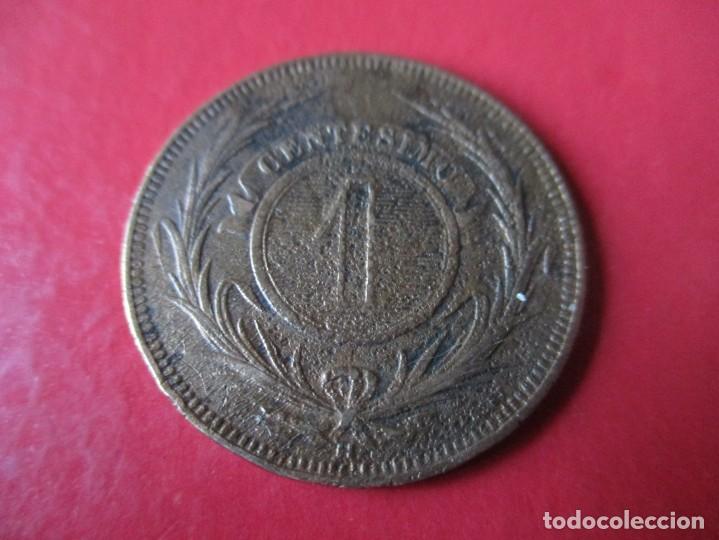 Monedas antiguas de Am&eacute;rica: Uruguay. moneda de 1 centesimo 1869 - Foto 2