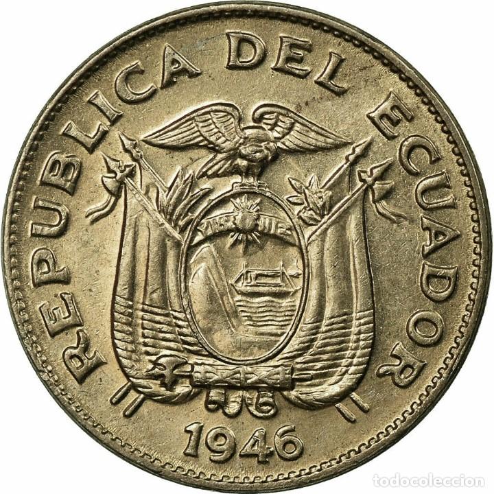 moneda de ecuador 5 centavos 1.946 mbc, cobre,n Comprar Monedas