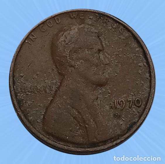 Monedas antiguas de Am&eacute;rica: 1 CENTAVO CENT CENTIMO 1970 USA EEUU - Foto 2