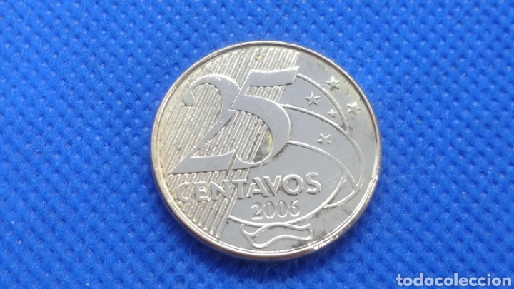 Monedas antiguas de Am&eacute;rica: BRASIL 25 CENTAVOS 2006 - Foto 2