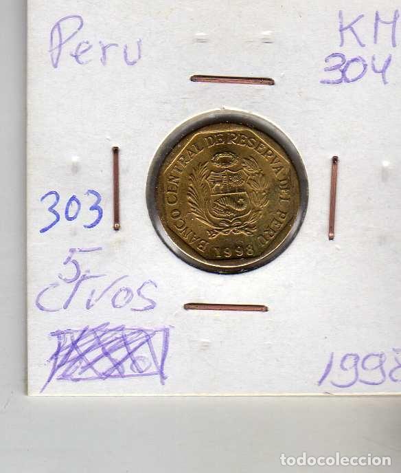 Monedas antiguas de Am&eacute;rica: PERU 5 CENTAVOS 1998 - Foto 1