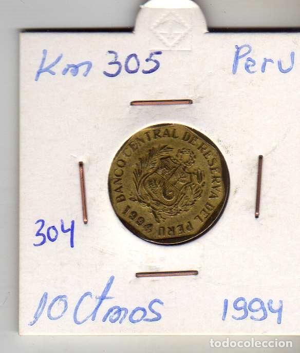 Monedas antiguas de Am&eacute;rica: PERU 10 CENTAVOS 1994 - Foto 1