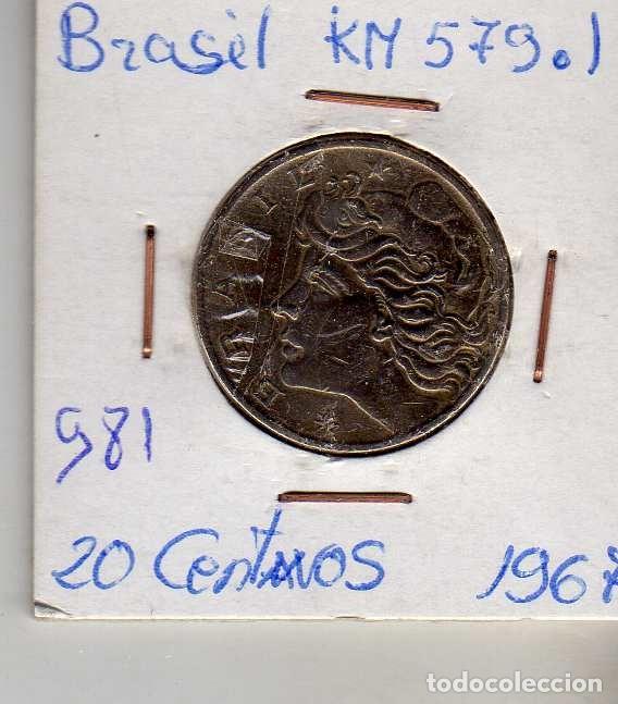 Monedas antiguas de Am&eacute;rica: BRASIL 20 CENTIMOS 1967 - Foto 1