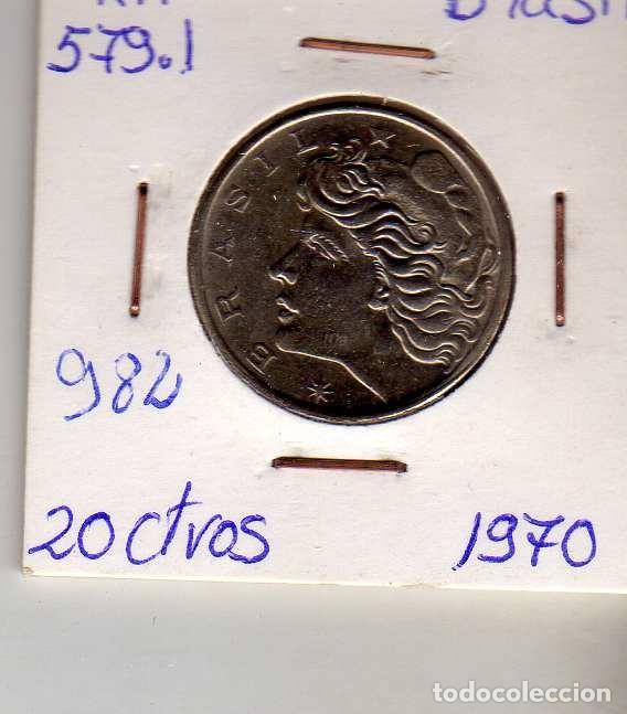Monedas antiguas de Am&eacute;rica: BRASIL 20 CENTIMOS 1970 - Foto 1