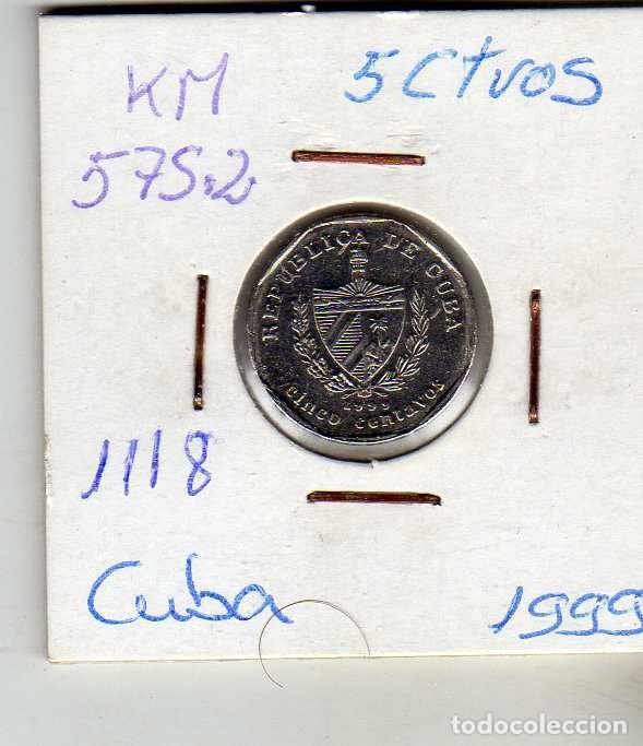 Monedas antiguas de Am&eacute;rica: CUBA 5 CENTAVOS 1999 - Foto 1