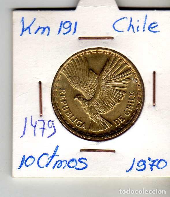 Monedas antiguas de Am&eacute;rica: CHILE 10 CENTIMOS 1970 - Foto 1