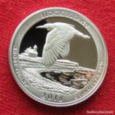 Monedas antiguas de América: USA ESTADOS UNIDOS 25 C 2018 QUARTER. AVE BLOCK ISLAND EEUU. Lote 195590391