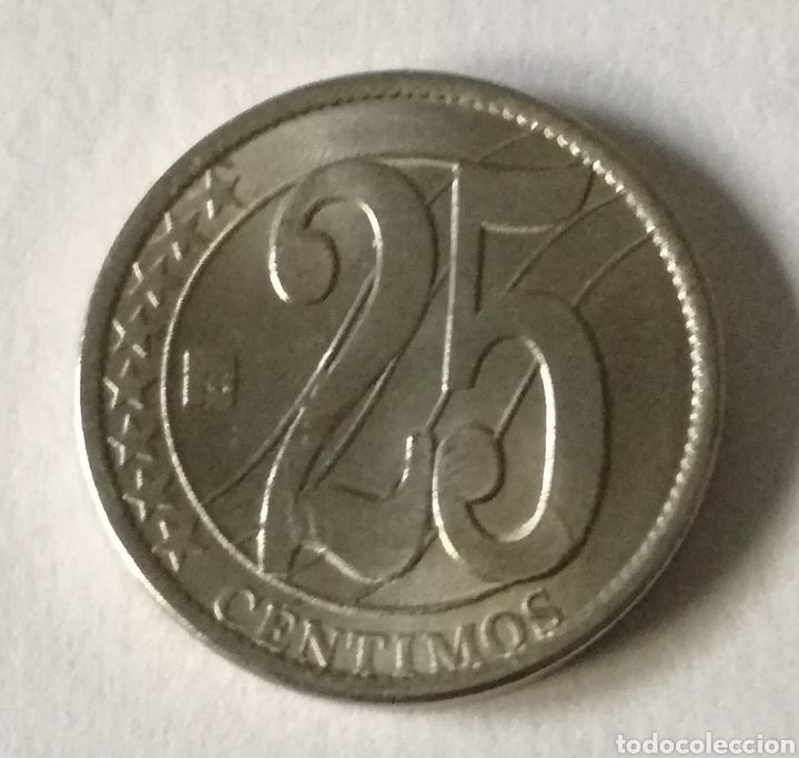 Monedas antiguas de Am&eacute;rica: Moneda 25 c&eacute;ntimos Venezuela 2007 - Foto 1