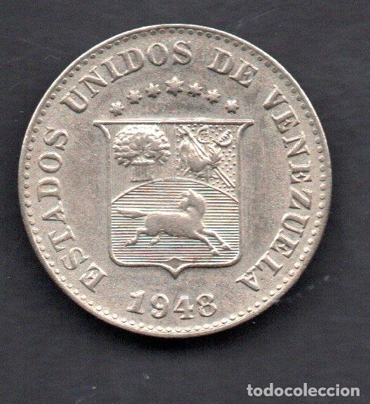 Monedas antiguas de Am&eacute;rica: VENEZUELA 5 CENTIMOS 1948 EBC+ - Foto 1