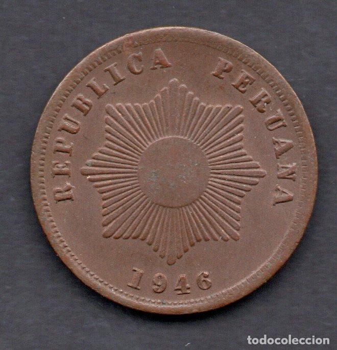 Monedas antiguas de Am&eacute;rica: PERU 2 CENTAVOS 1946 S/C- - Foto 1