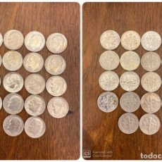Monedas antiguas de América: LOTE DE 18 MONEDAS DE EEUU. ONE DIME. 1 DIME. DESDE EL AÑO 1965 HASTA EL 1985.