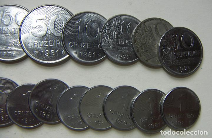 Monedas antiguas de Am&eacute;rica: LOTE DE 22 MONEDAS DE BRASIL - Foto 3