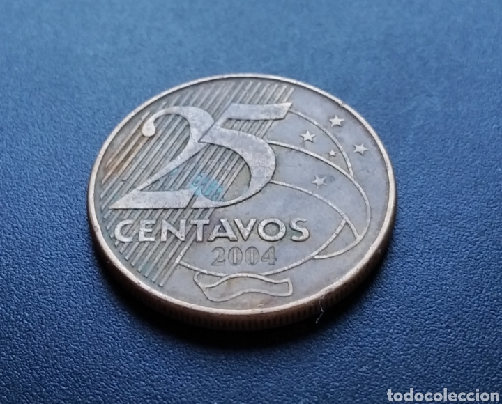 Monedas antiguas de Am&eacute;rica: MONEDA - BRASIL 25 CENTAVOS 2004 - Foto 3