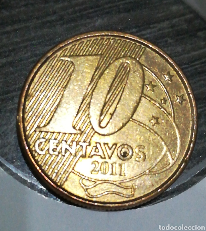 Monedas antiguas de Am&eacute;rica: Moneda Brasil 10 centavos 2011 - Foto 1
