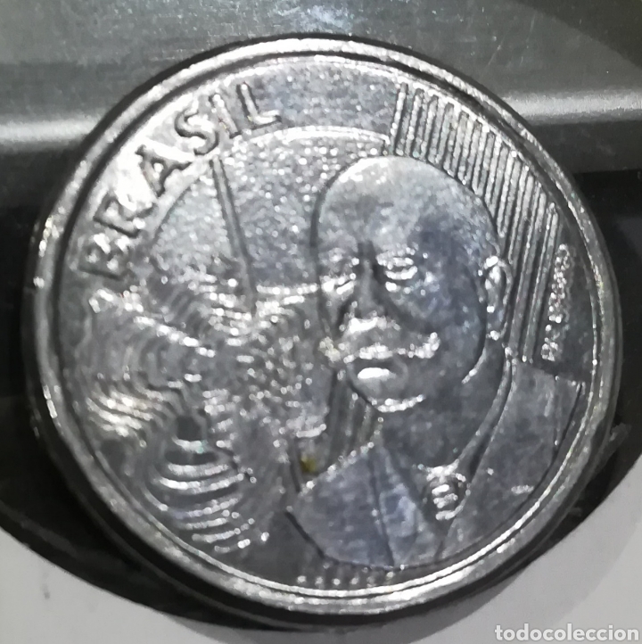 Monedas antiguas de Am&eacute;rica: Moneda Brasil 50 centavos 2007 - Foto 2
