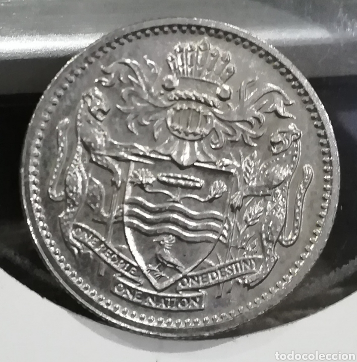 Monedas antiguas de Am&eacute;rica: Moneda Guyana 10 c&eacute;ntimos 1990 - Foto 2