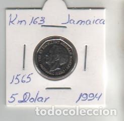 Monedas antiguas de Am&eacute;rica: MONEDA JAMAICA 5 DOLAR 1994 - Foto 1