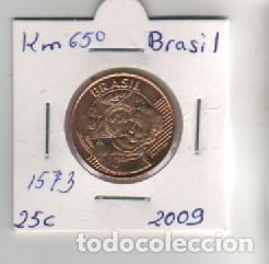 Monedas antiguas de Am&eacute;rica: MONEDA BRASIL 25 CTVOS 2009 - Foto 1