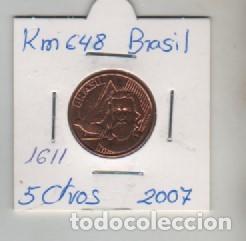 Monedas antiguas de Am&eacute;rica: MONEDA BRASIL 5 CTVOS 2007 - Foto 1