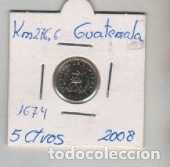 Monedas antiguas de Am&eacute;rica: MONEDA GUATEMALA 5 CTVOS 2008 - Foto 1