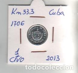 Monedas antiguas de Am&eacute;rica: MONEDA CUBA 1 CTVO 2013 - Foto 1