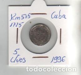 Monedas antiguas de Am&eacute;rica: MONEDA CUBA 5 CENTAVOS 1996 - Foto 1