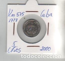 Monedas antiguas de Am&eacute;rica: MONEDA CUBA 5 CENTAVOS 2000 - Foto 1