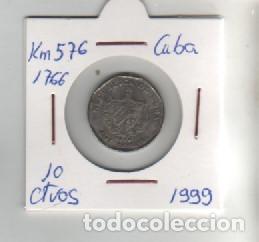 Monedas antiguas de Am&eacute;rica: MONEDA CUBA 10 CENTAVOS 1999 - Foto 1
