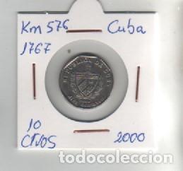 Monedas antiguas de Am&eacute;rica: MONEDA CUBA 10 CENTAVOS 2000 - Foto 1