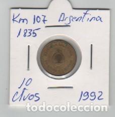 Monedas antiguas de Am&eacute;rica: MONEDA ARGENTINA 10 CENTAVO 1992 - Foto 1