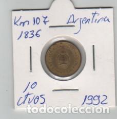 Monedas antiguas de Am&eacute;rica: MONEDA ARGENTINA 10 CENTAVO 1992 - Foto 1