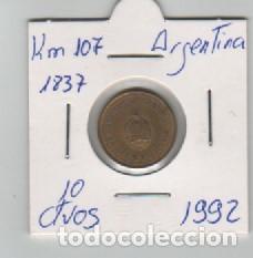 Monedas antiguas de Am&eacute;rica: MONEDA ARGENTINA 10 CENTAVO 1992 - Foto 1