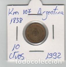Monedas antiguas de Am&eacute;rica: MONEDA ARGENTINA 10 CENTAVO 1992 - Foto 1