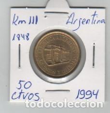 Monedas antiguas de Am&eacute;rica: MONEDA ARGENTINA 50 CENTAVOS 1994 - Foto 1