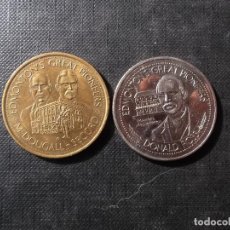 Monedas antiguas de América: 2 MONEDAS CANADA COLECCION EDMONTON KLONDIKE DAY EXPOSICION ANUAL 1 DOLLAR