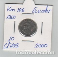 Monedas antiguas de Am&eacute;rica: MONEDA ECUADOR 10 CENTAVOS 2000 - Foto 1