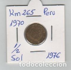 Monedas antiguas de Am&eacute;rica: MONEDA PERU 1/2 SOL 1976 - Foto 1