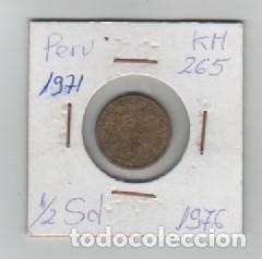 Monedas antiguas de Am&eacute;rica: MONEDA PERU 1/2 SOL 1976 - Foto 1