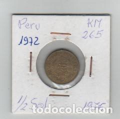 Monedas antiguas de Am&eacute;rica: MONEDA PERU 1/2 SOL 1976 - Foto 1